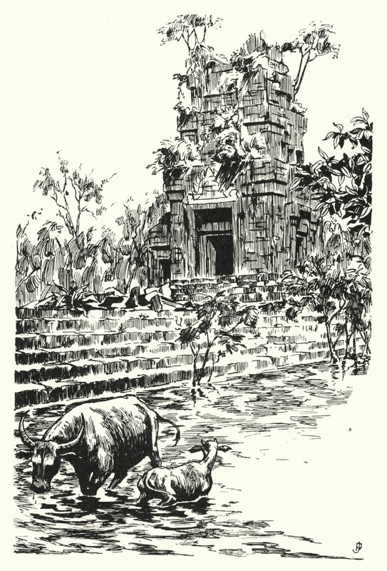 Uma das torres dos dançarinos de corda (gravura) de Pierre Jeannerat de Beerski