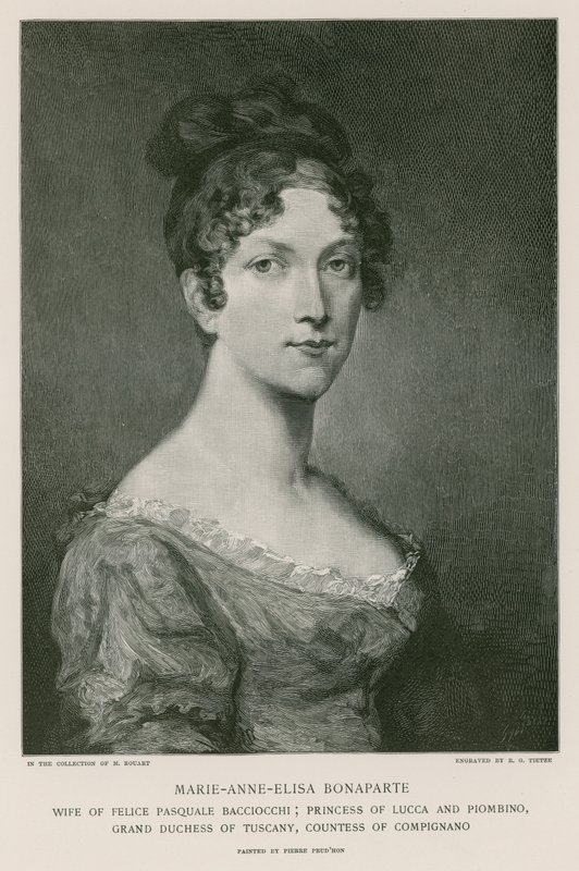Elisa Bonaparte de Pierre Paul Prudhon