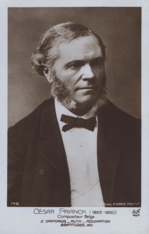 Cesar Franck, compositor e pianista belga (foto a p/b) de Pierre Petit