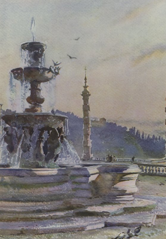 Frascati, fonte de Paul V, Villa Mondragone de Pierre Vignal