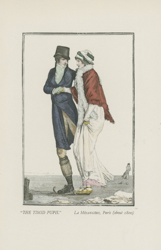 Aluno Tímido, Paris (cerca de 1800) de Pierre de La Mesangere