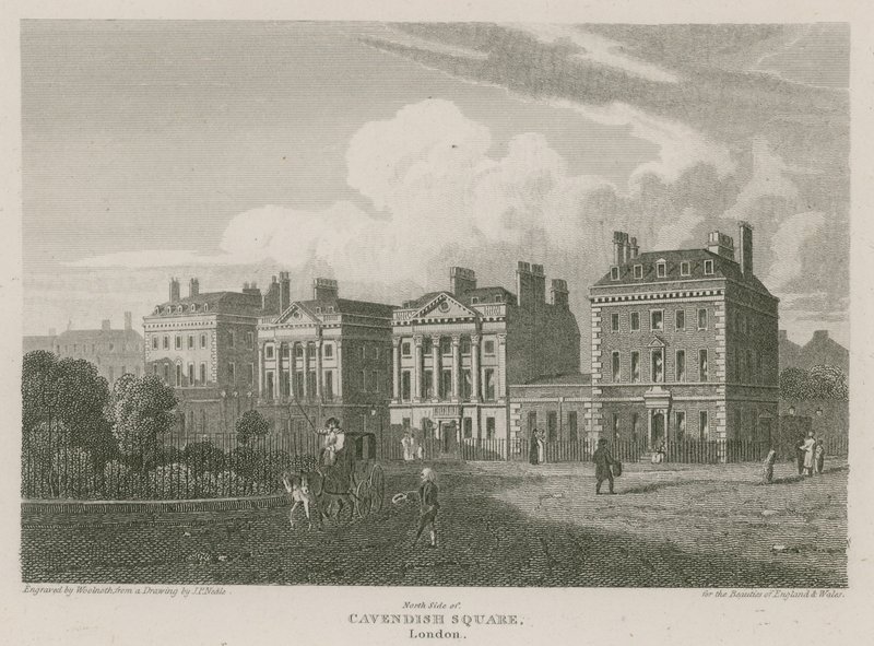 Lado norte, de, cavendish, quadrado, londres de Pieter Jansz. Quast