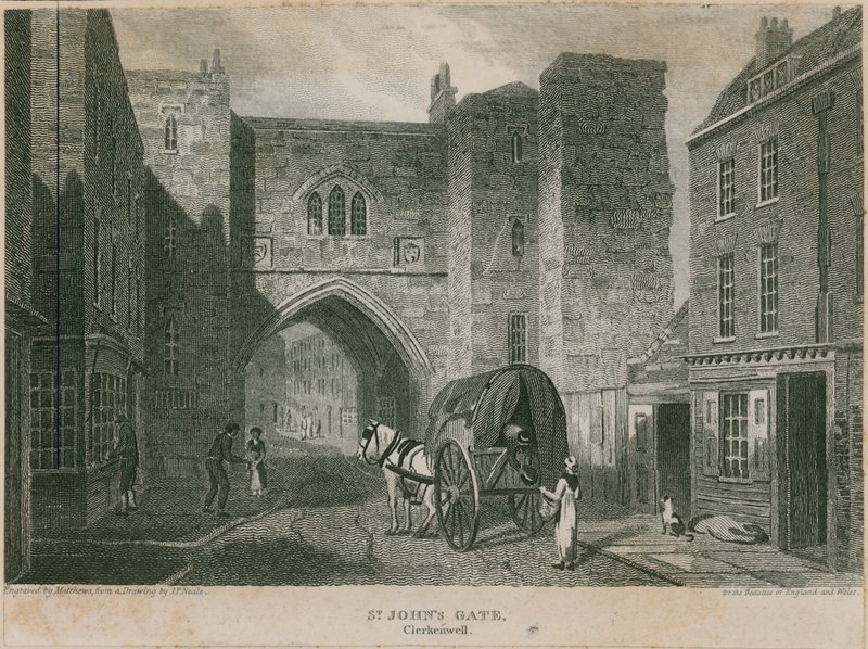 Portão de São João, Clerkenwell de Pieter Jansz. Quast
