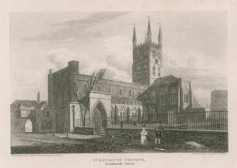 Igreja de São Salvador, Southwark, Surrey de Pieter Jansz. Quast
