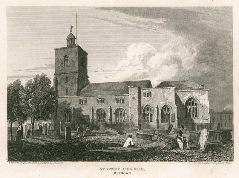 Igreja de Stepney, Londres de Pieter Jansz. Quast