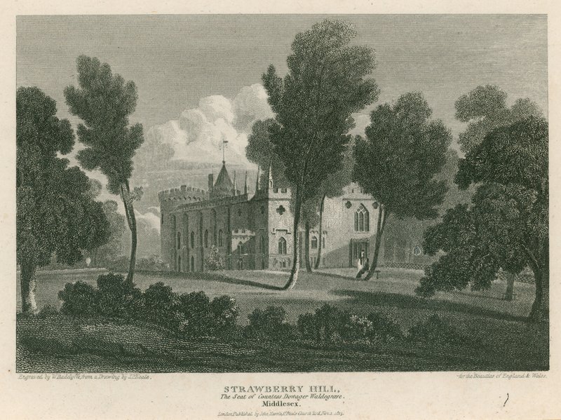 Strawberry Hill, Twickenham, Londres; A sede da Condessa Dowager Waldegrave de Pieter Jansz. Quast
