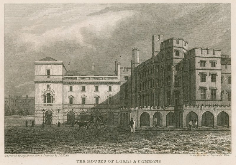 As Casas dos Lordes e dos Comuns de Pieter Jansz. Quast