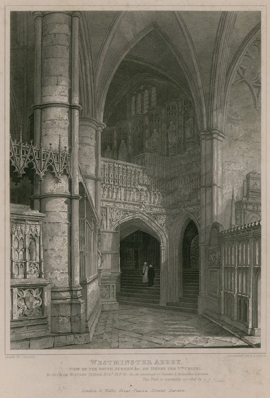 Vista, sul, tela, Henry, quinta, capela, westminster, abadia de Pieter Jansz. Quast