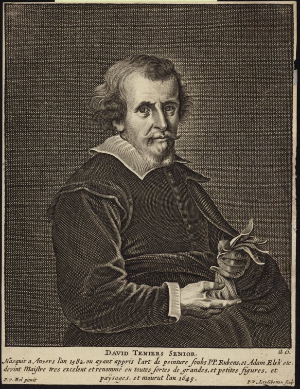 Retrato de David Teniers, o Velho de Pieter van Mol
