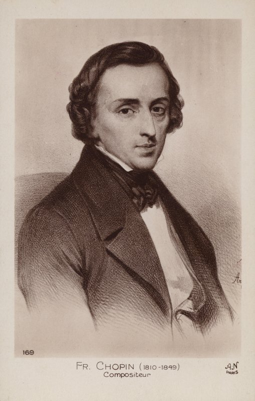 Frederic Chopin, compositor e pianista polonês (1810-1849) de Polish School