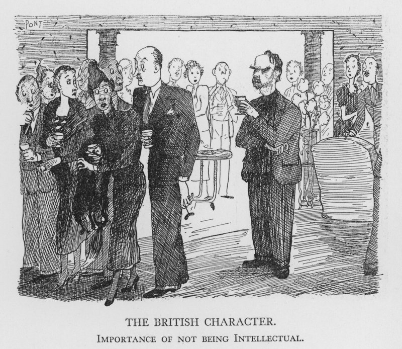 O caráter britânico, importância de não ser intelectual (litho) de Pont