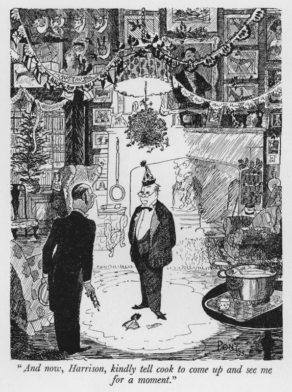 "E agora, Harrison, diga ao cozinheiro para subir e me ver por um momento" (litho) de Pont