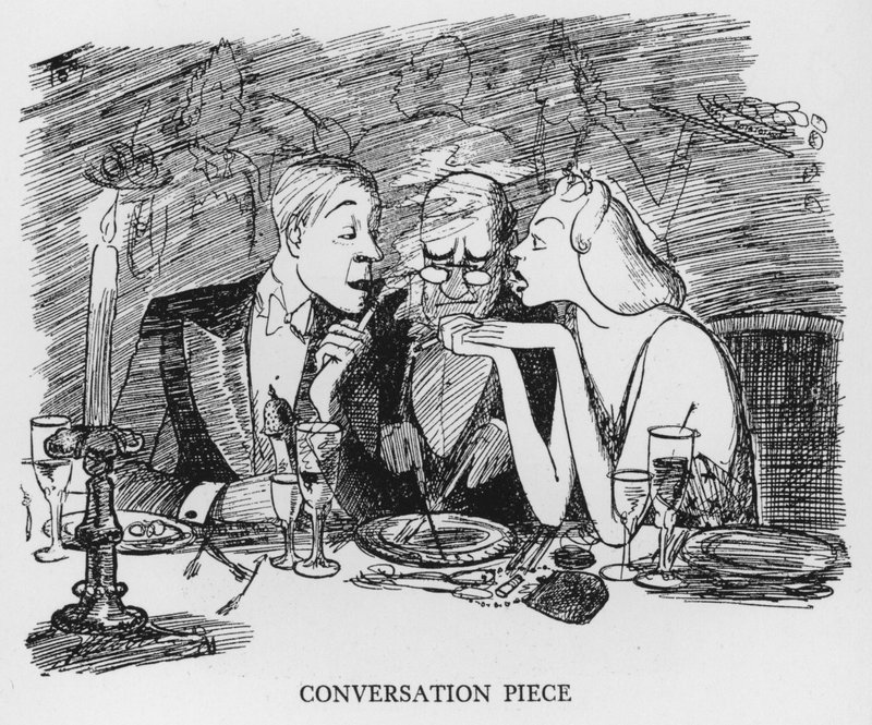 Peça de conversação (litho) de Pont