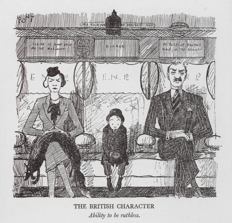 O carácter britânico, capacidade de ser implacável (litografia) de Pont (1908 40)
