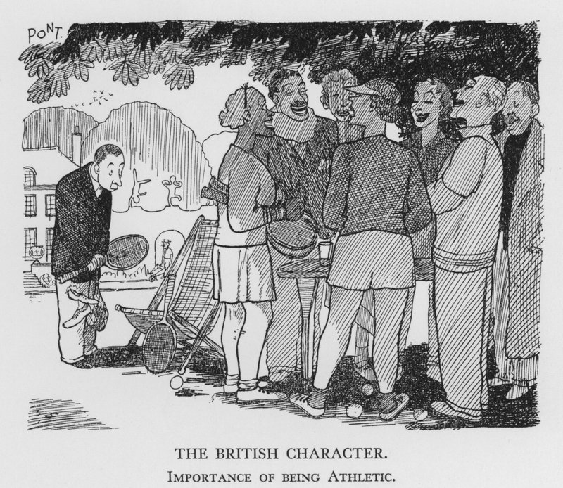 O Personagem Britânico, Importância de ser Atlético (litho) de Pont