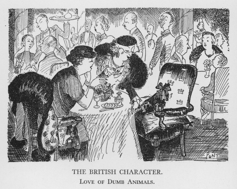 The British Character, Love of Dumb Animals (litho) de Pont