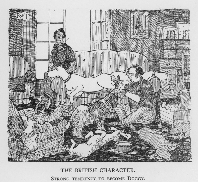 O Personagem Britânico, Forte tendência para se tornar Cãozinho (litho) de Pont