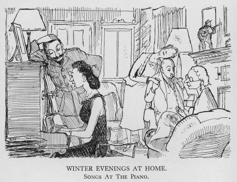Noites de inverno em casa; canções ao piano (litho) de Pont