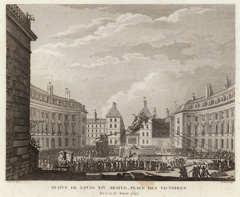 Estátua de Luís XIV tirada na Place des Victoires de Prieur