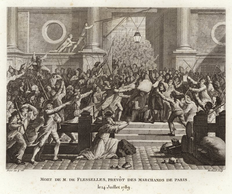 A morte de Jacques de Flesselles de Prieur