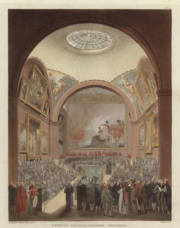 Câmara Comum do Conselho de Pugin and Rowlandson