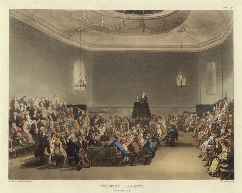 Discutindo a sociedade de Pugin and Rowlandson