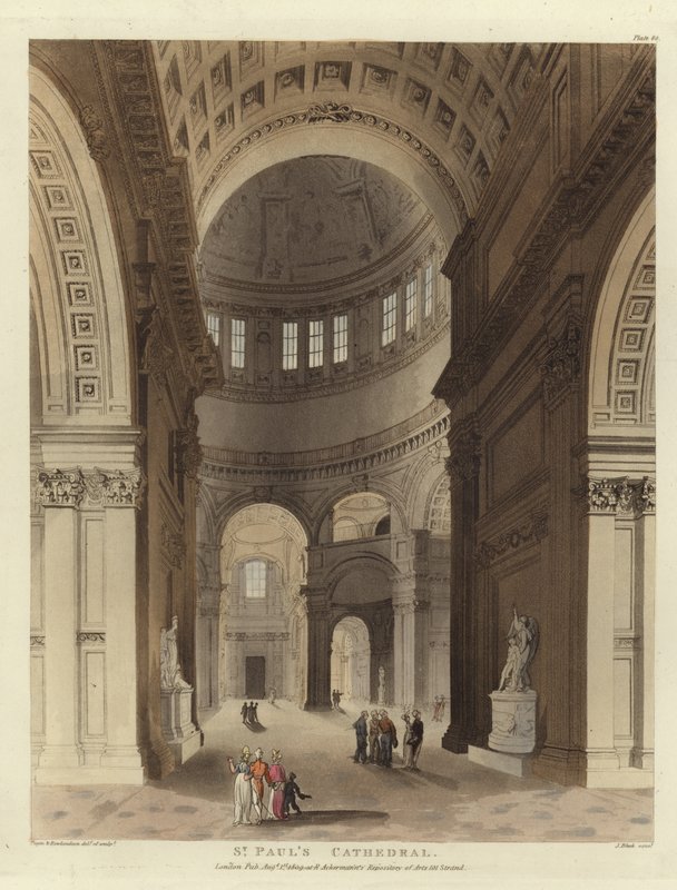 Catedral de São Paulo de Pugin and Rowlandson