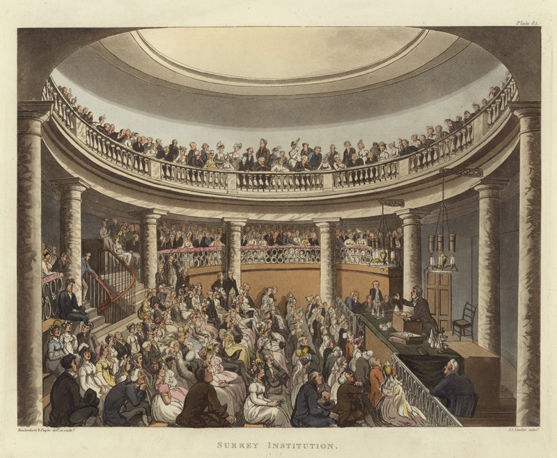 Instituição Surrey de Pugin and Rowlandson