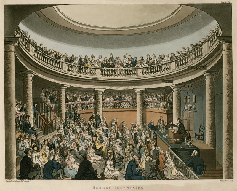 Instituição Surrey, Southwark de Pugin and Rowlandson