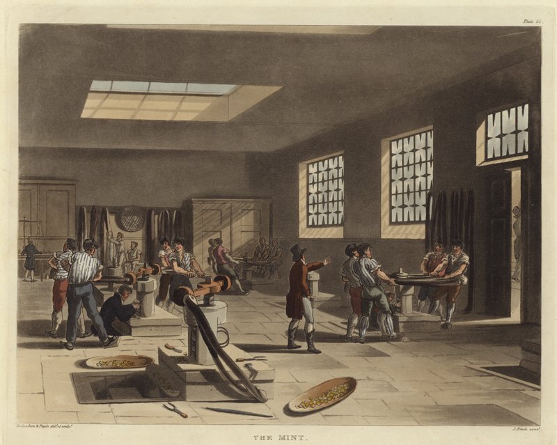A hortelã de Pugin and Rowlandson