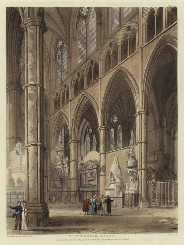 Abadia de westminster de Pugin and Rowlandson