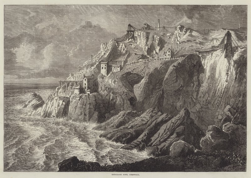 Mina de Botallack, na Cornualha de R. Dudley