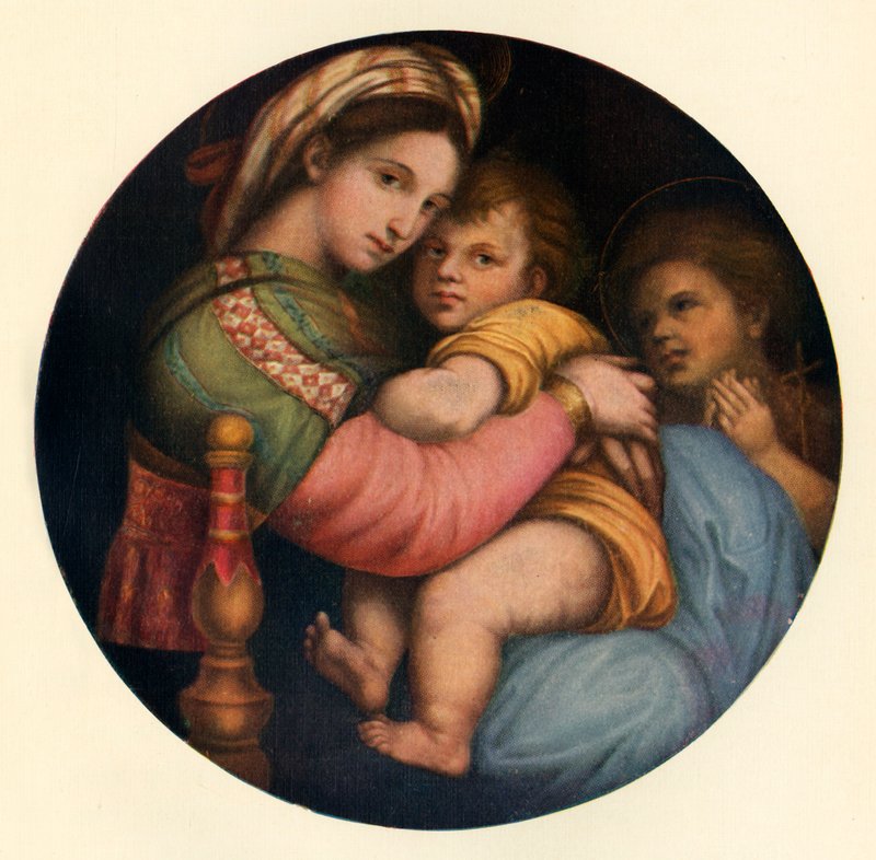 Srstine Madonna Raphael プレイマット OMA Raffaello_Sanzio_Raphael_-