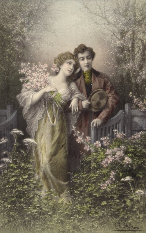 Par, com, flor de Raimund Ritter Von Brennerstein Wichera