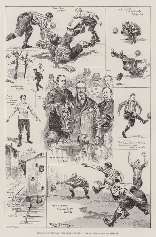Associação de Futebol, o Laço da Taça Final no Crystal Palace em 15 de abril de Ralph Cleaver