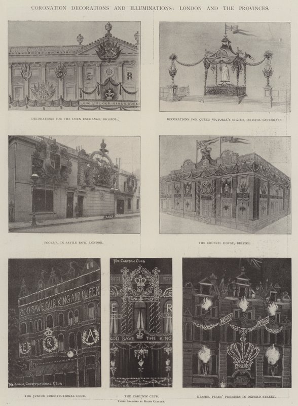 Decorações e Iluminações de Coroação, Londres e as Províncias de Ralph Cleaver