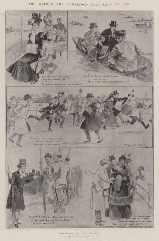 A corrida de barcos de Oxford e Cambridge de 1901 de Ralph Cleaver