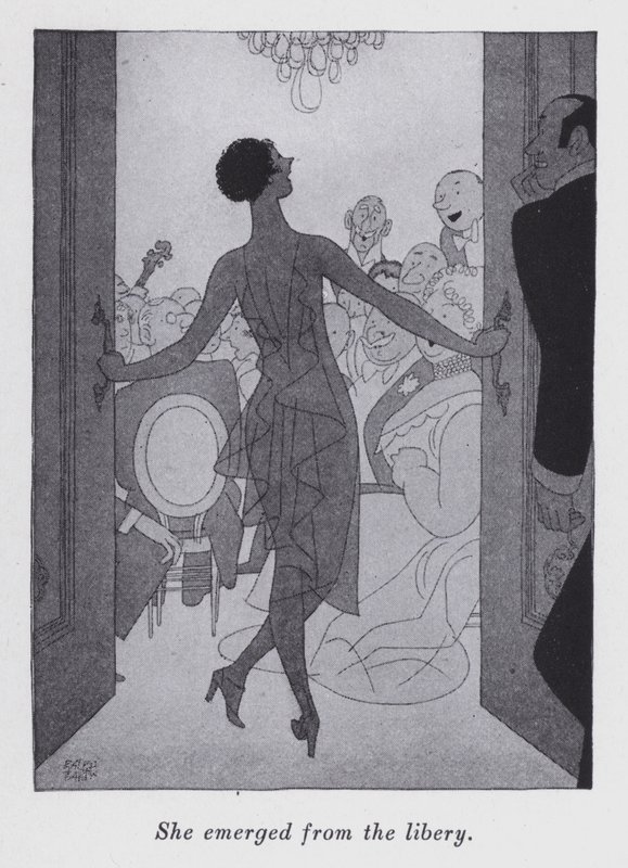 Ilustração para "But Gentlemen Marry Brunettes" de Anita Loos (litho) de Ralph Barton