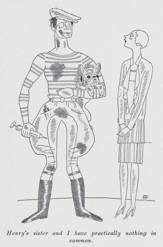 Ilustração para "But Gentlemen Marry Brunettes" de Anita Loos (litho) de Ralph Barton