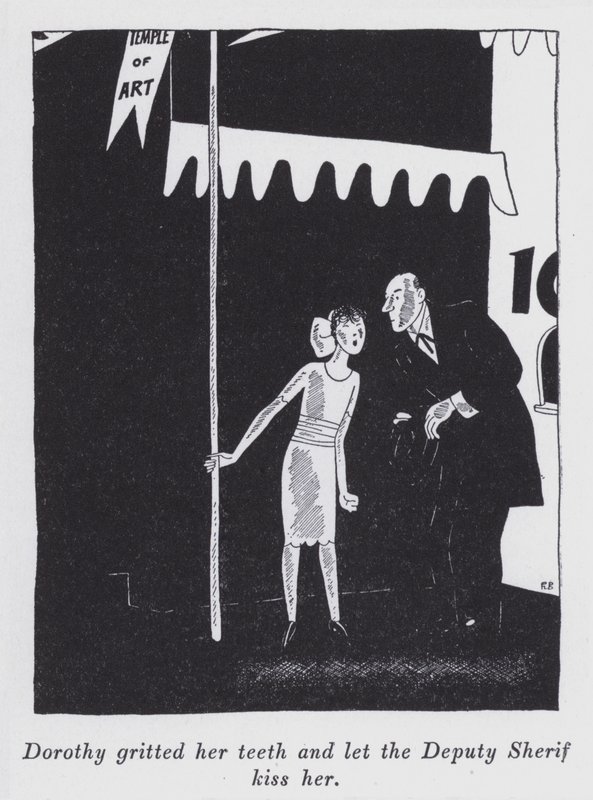 Ilustração para "But Gentlemen Marry Brunettes" de Anita Loos (litho) de Ralph Barton