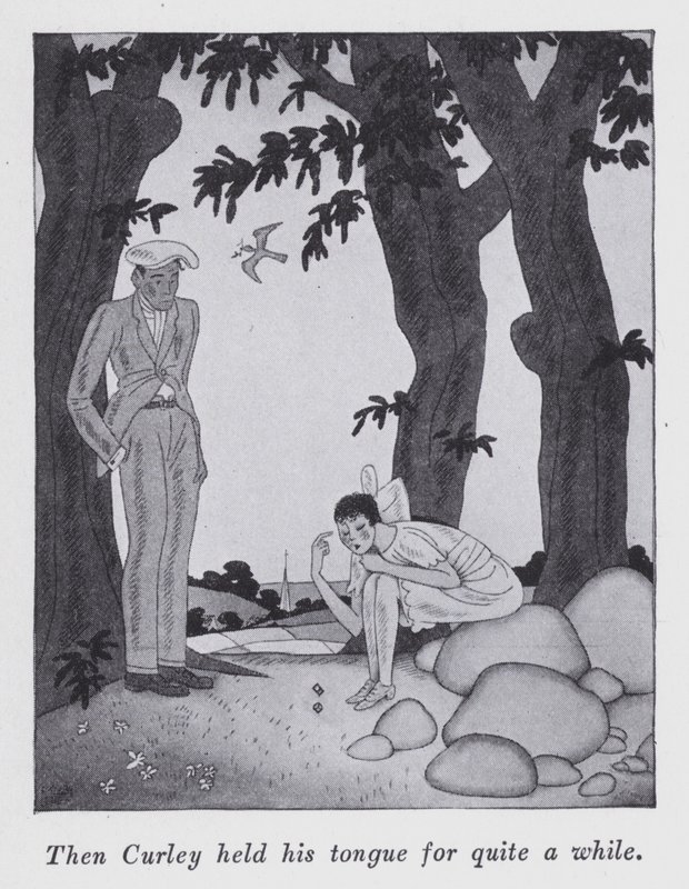 Ilustração para "But Gentlemen Marry Brunettes" de Anita Loos (litho) de Ralph Barton