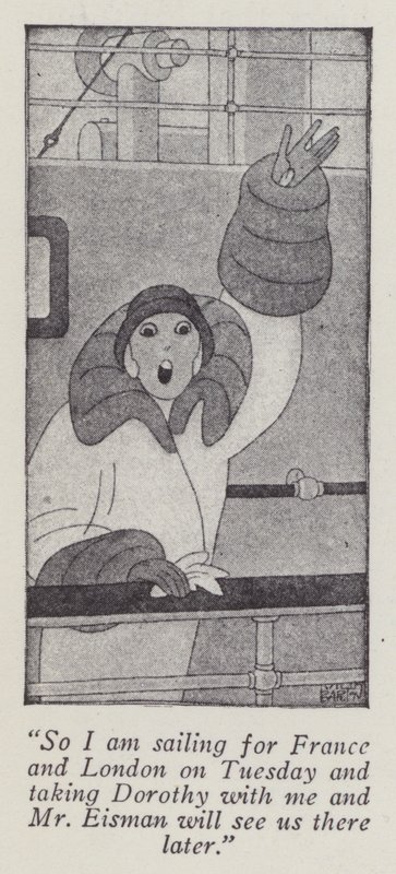 Ilustração de Anita Loos (litho) para Gentlemen Prefer Preferes Blondes de Ralph Barton