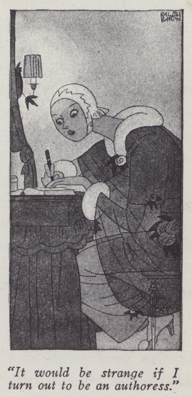 Ilustração de Anita Loos (litho) para Gentlemen Preferes Blondes de Ralph Barton