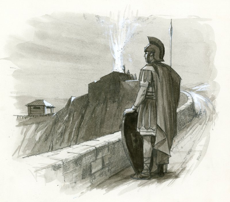 Um sinalizador romano de Ralph Bruce