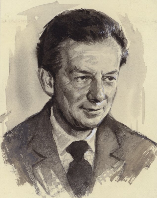 Benjamin Britten (guache sobre papel) de Ralph Bruce