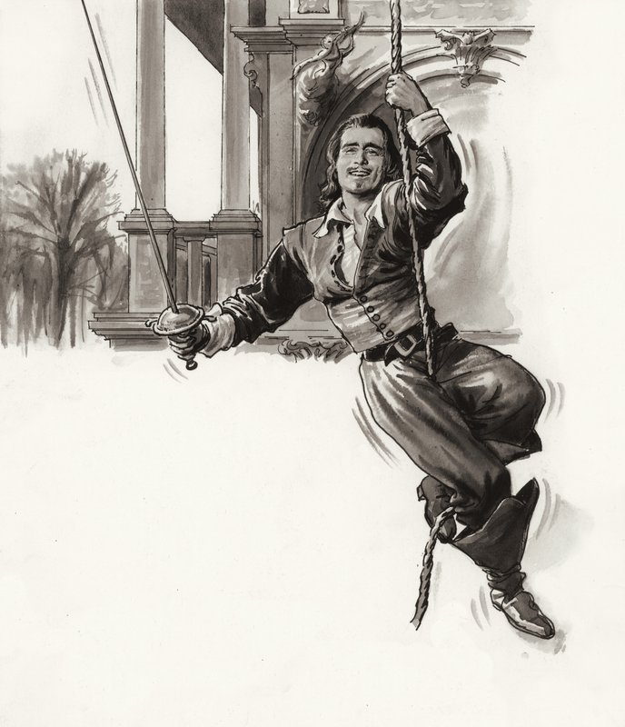 Douglas Fairbanks (guache sobre papel) de Ralph Bruce