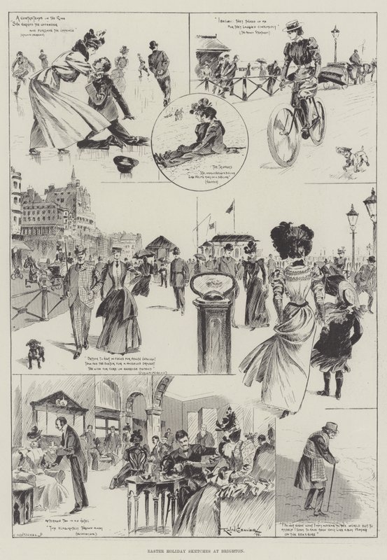 Esboços de férias de Páscoa em Brighton de Ralph Cleaver