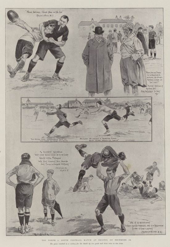 O North v South Football Match em Bristol, em 15 de dezembro de Ralph Cleaver