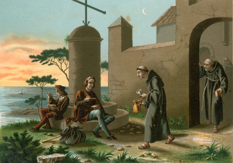 A chegada de Colombo a La Rabida de Ramon Puiggari