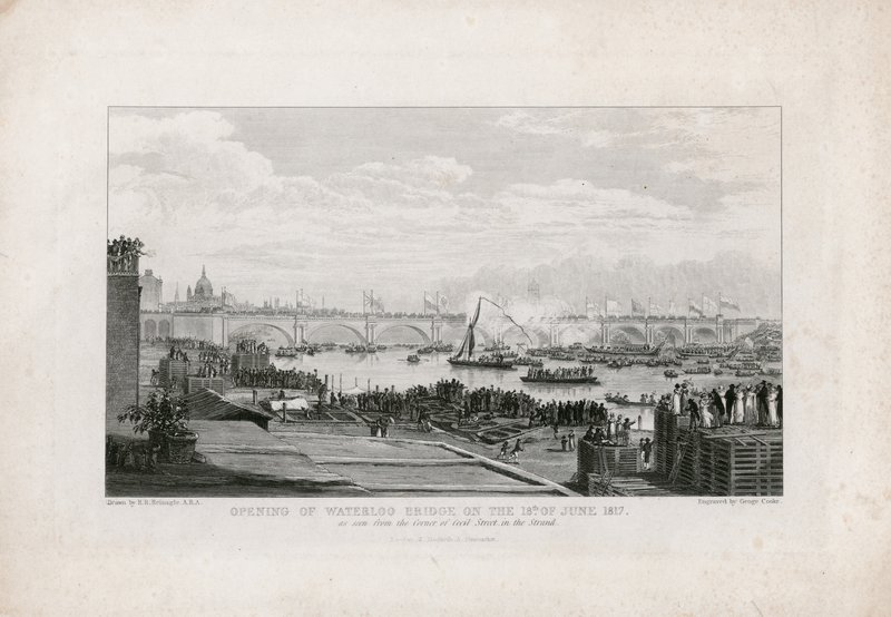 Waterloo Bridge, London, inaugurado em 18 de junho de 1817 de Ramsay Richard Reinagle